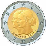 2 Euro Münze Monaco 2011