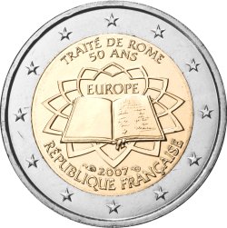 2 Euro Römische Verträge Frankreich