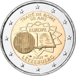 2 Euro Römische Verträge Luxemburg