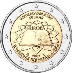 2 Euro Römische Verträge Niederlande