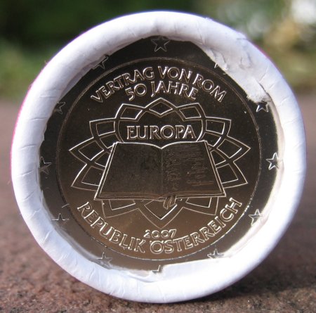 2 Euro Münze Römische Verträge Österreich