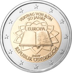 2 Euro Römische Verträge Österreich