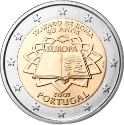 2 Euro Römische Verträge Portugal