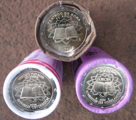 2 Euro Rollen Römische Verträge