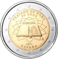 2 Euro Römische Verträge Spanien