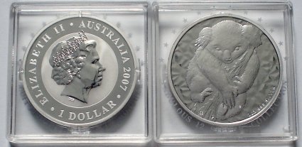 1 Dollar Koala Silbermünze Australien