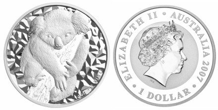 Koala-Silbermünze Australien 2007