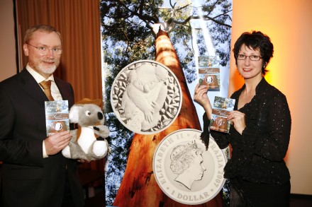 Präsentation der australischen Koala-Münze