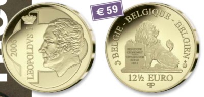 Goldmünze Belgien Goldmünze Belgien