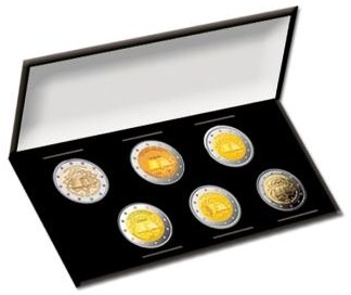 2 Euro Römische Verträge Set