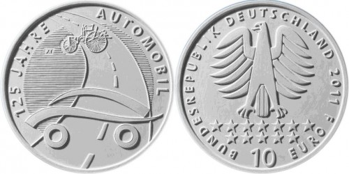 3. Platz - 10 Euro Münze Auto