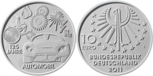 4. Platz - 10 Euro Münze Automobil
