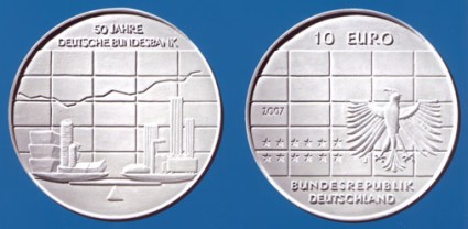 10 Euro Gedenkmünze Bundesbank 2007