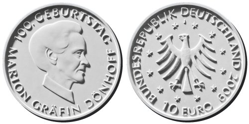 deutschland-10-euro-doenhoff-1-2009 10 Euro Münze Dönhoff 2009