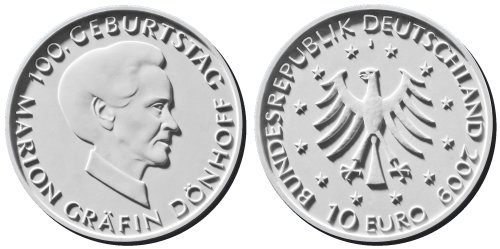 10 Euro Münze Dönhoff 2009