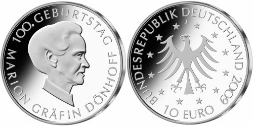 10 Euro Münze Gräfin Dönhoff