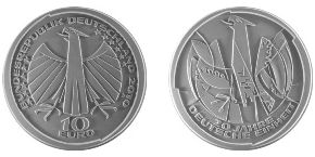 10 Euro Münze Deutsche Einheit von Victor Huster