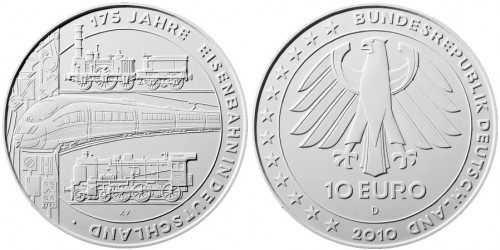 Entwurf 10 Euro Eisenbahn