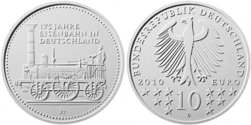Platz 4: 10 Euro Eisenbahn