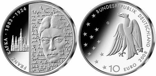 10 Euro Gedenkmünze Franz Kafka