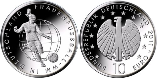 10 Euro Münze Frauenfussball-WM 2011