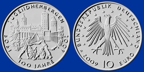 10 Euro Münze Jugendherbergen - Platz 4