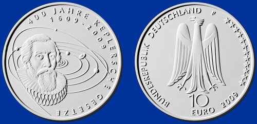 2. Platz: 10 Euro Münze Keplersche Gesetze