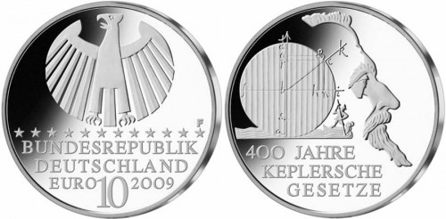 10 Euro Gedenkmünze Keplersche Gesetze