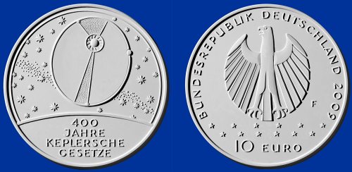 3. Platz: 10 Euro Gedenkmünze Kepler