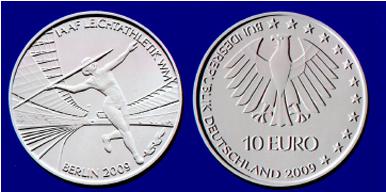 10 Euro Münze Leichtatheletik WM 2009