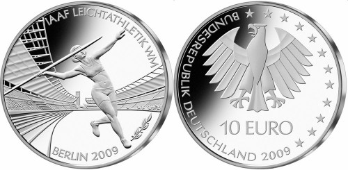 10 Euro Münze Leichtathletik-WM 2009