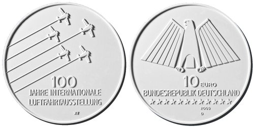 3. Platz: 10 Euro Münze Luftfahrt 