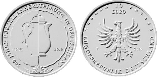 10 Euro Münze Porzellanherstellung Deutschland