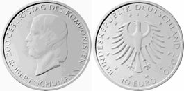 10 Euro Münze Robert Schumann