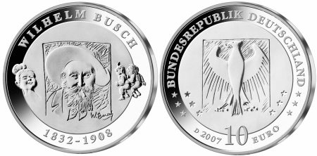 10 Euro Münze Wilhelm Busch