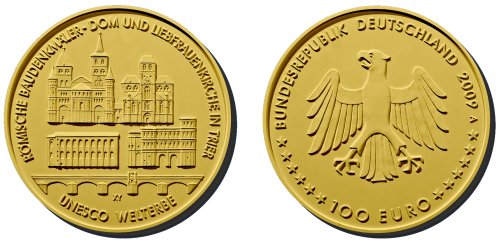 100 Euro Goldmünze Trier - Platz 2