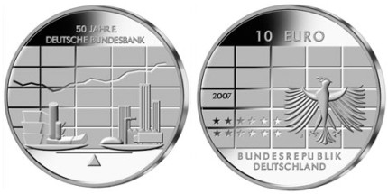 10 Euro Gedenkmünze Deutsche Bundesbank