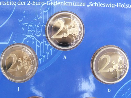 Fehlprägung von 2 Euro Münze Holstentor 2006