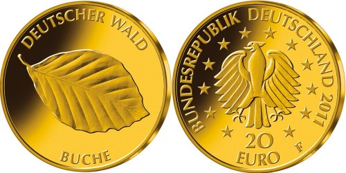 20 Euro Goldmünze Buche