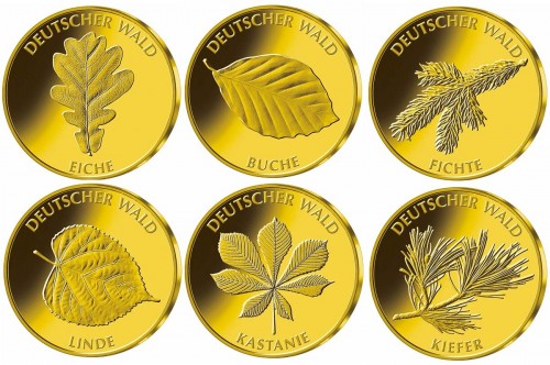 deutschland-20-euro-goldmuenzen-serie 20 Euro Goldmünzen Deutscher Wald
