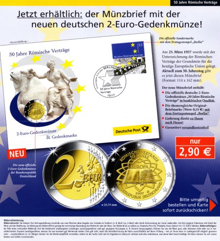 Numisbrief Römische Verträge Numisbrief Römische Verträge
