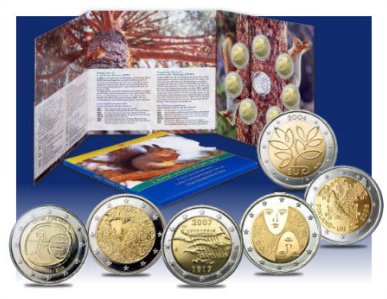 finnland-2-euro-gedenkmuenzen-set-2009 2 Euro Gedenkmünzen-Set Finnland 2009