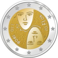 2 Euro Gedenkmünze allgemeines Wahlrecht - Finnland 2006