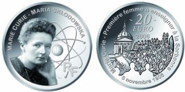 20 Euro Gedenkmünze Marie Curie - Frankreich 2006 20 Euro Gedenkmünze Marie Curie - Frankreich 2006