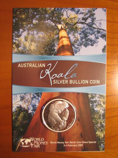Silber-Koalamünze aus Australien