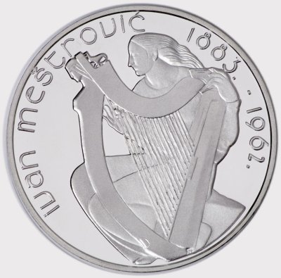 15 Euro Münze Ivan Mestrovic 2007