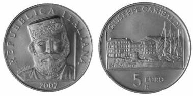 Garibaldi Gedenkmünze aus Italien Garibaldi Gedenkmünze aus Italien