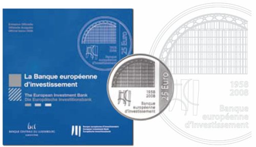 25 Euro Münze Investitionsbank Luxemburg
