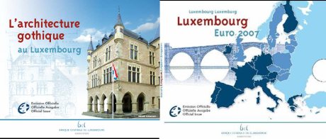 Stempelglanz-Kursmünzensatz 2007 aus Luxemburg