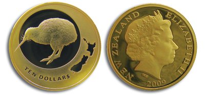 Kiwi Goldmünze 2009 Neuseeland
